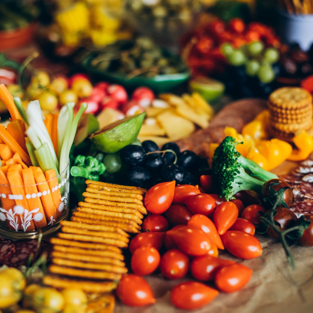 Balanced snack plate supporting blood sugar stability